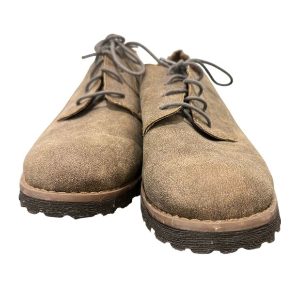 Brogues by B.O.C Brown Faux Leather Suede 9 Oxford Lace Up Shoe Casual Business - Picture 12 of 12